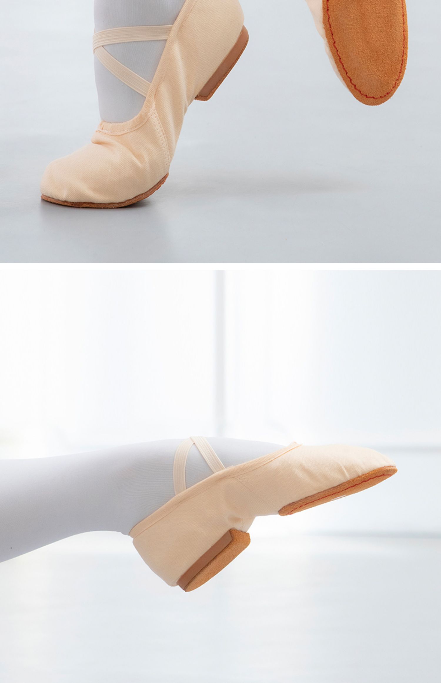 舞蹈鞋女软底练功鞋成人教师鞋带跟专业低跟民族舞肚皮舞芭蕾舞鞋