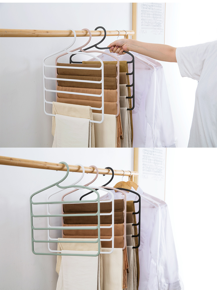 妙尚精选多层裤架宿舍衣柜裤子收纳神器家用裤子整理挂架裤夹子衣架