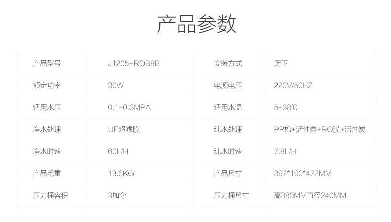 【安吉尔(angel)净水器j1105-rob8a】 安吉尔净水器s1家用厨房自来水