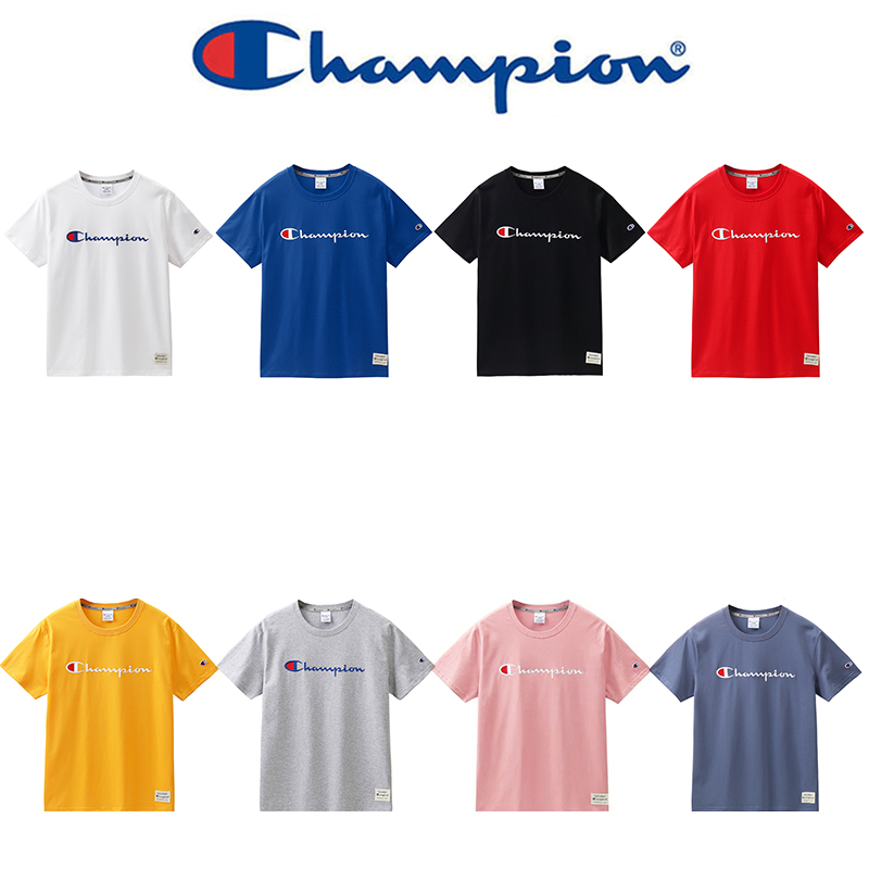 冠军 Champion 男士t恤champion冠军2021春夏新款t恤男纯棉圆领宽松短袖女情侣装刺绣上衣打底衫经典款803 价格图片品牌报价 苏宁易购潮翔服饰专营店
