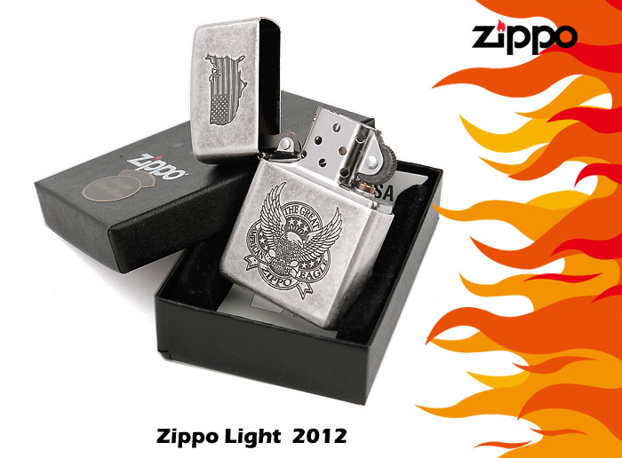 芝宝(zippo)品牌打火机雄伟美国鹰 美国zippo打火机 古银双刻芝宝121