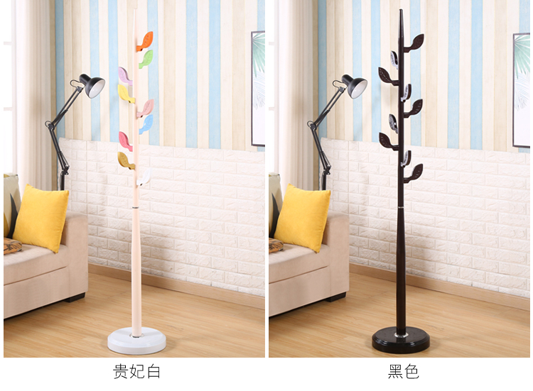 儿童房挂衣架简约现代衣帽架衣架卧室家用挂衣架创意树叶可爱艺术落地