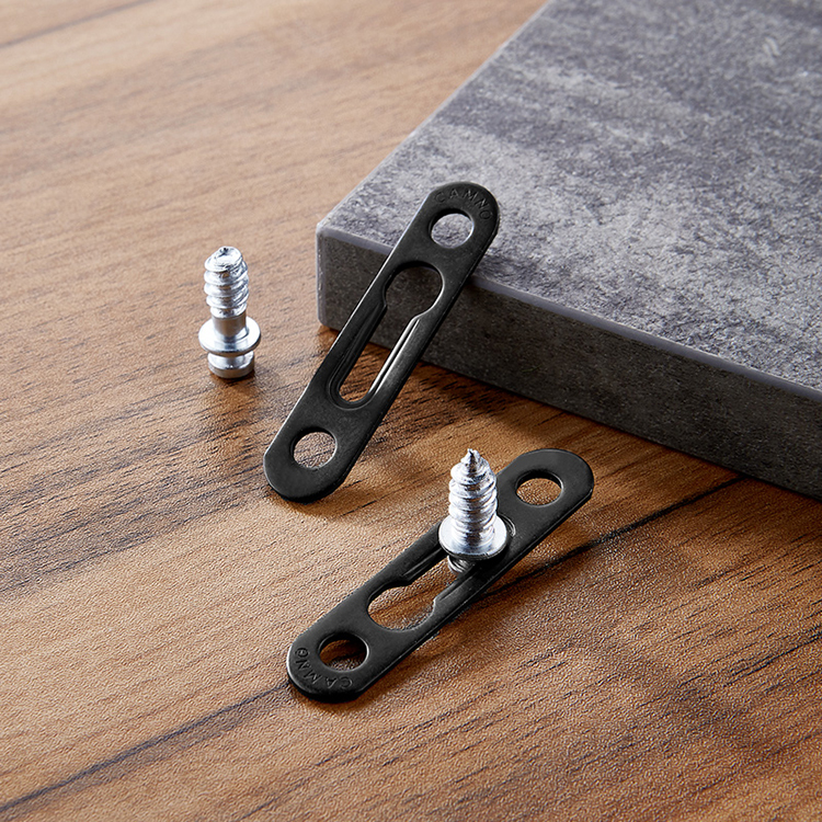 隐形二合一连接件全通半通平扣衣柜家具连接件隐形扣件五金配件 敬平