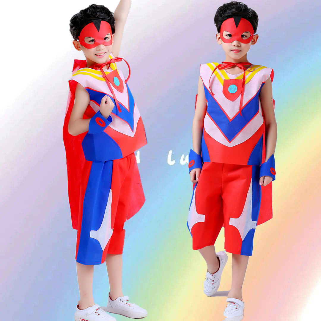 儿童环保服装秀男孩幼儿园亲子走秀衣服手工创意服装diy材料手工哪吒