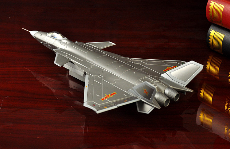 160歼20战斗机模型合金隐形j20飞机模型珠海航展军事模型摆件