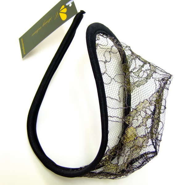 男士性感c字裤无痕骚隐形内裤c裤丁字裤男囊袋全透明蕾丝c男001