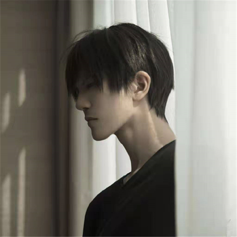 假发男dk日常少年蓬松自然短发男生黑色韩版帅气逼真轻薄透气款 你