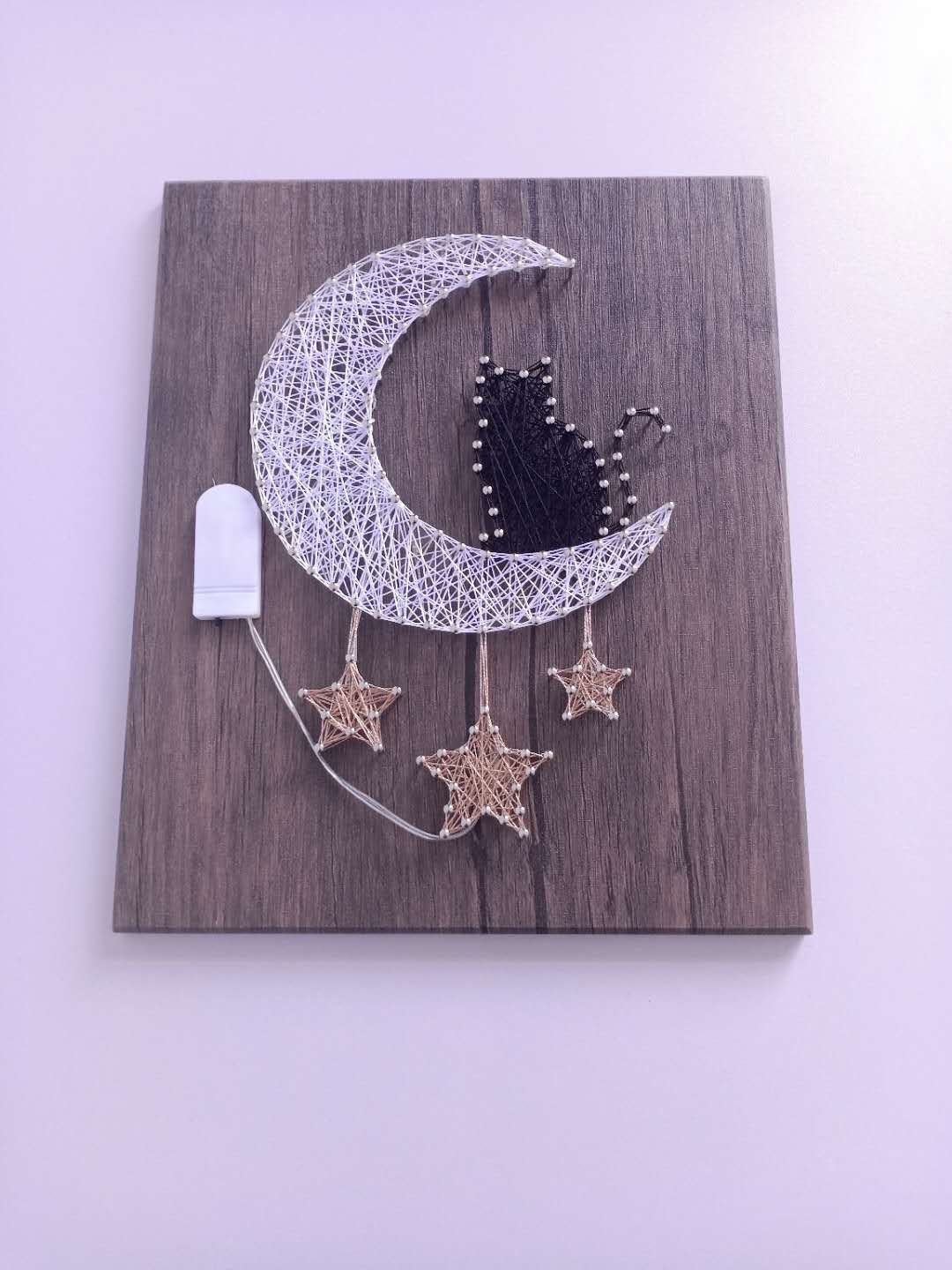 钉子手工绕线画材料包礼物摆件缠绕装饰画手工diy材料包软2简易包1520