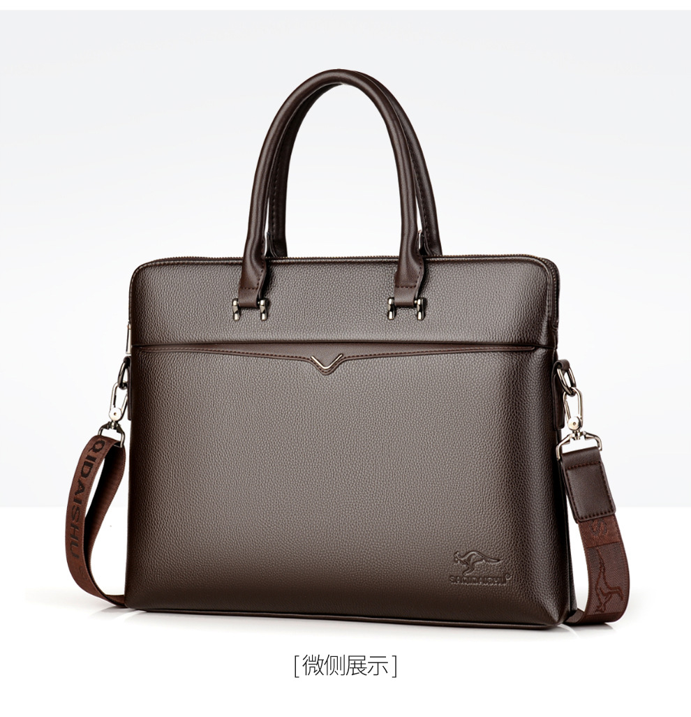 萨奇袋鼠(saqidaishu)男士手提包s9093 萨奇袋鼠(saqidaishu)男士手提