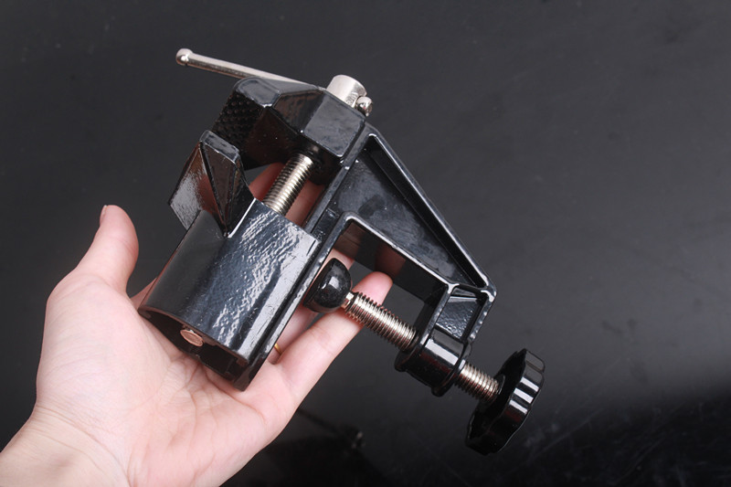 定做 小台钳迷你工作台家用台虎夹钳台虎钳小型夹具桌钳重型精密平口