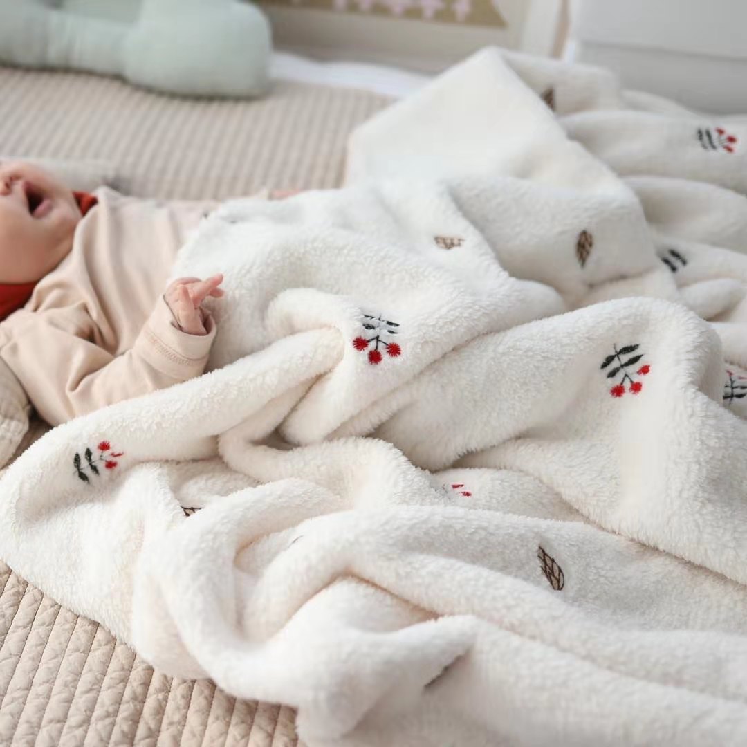 花睡神婴儿小毛毯子新生儿秋冬盖毯宝宝法莱绒春秋珊瑚绒外出推车毯