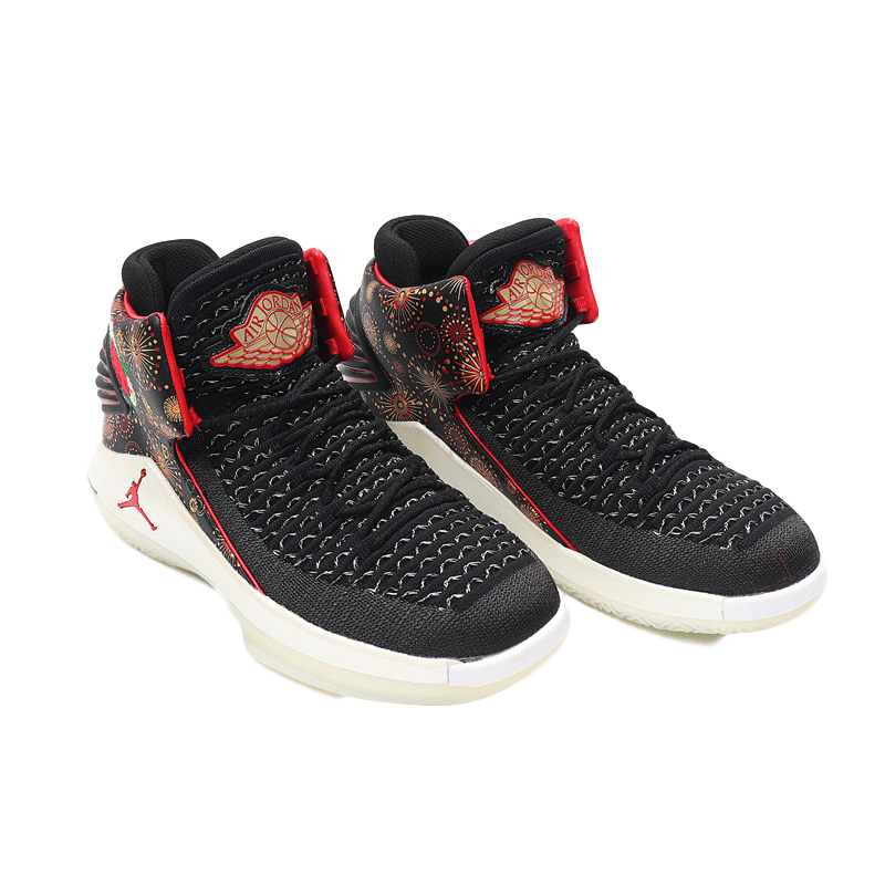 jordan 32 aj32中国年 烟花 牡丹 男子运动休闲篮球跑鞋aj6333-042