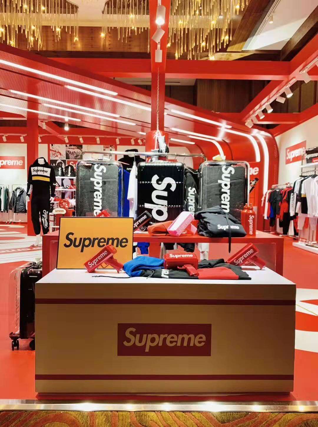 supreme正品经典情侣装logo短袖t恤男女夏装纯棉潮牌潮流男t恤运动