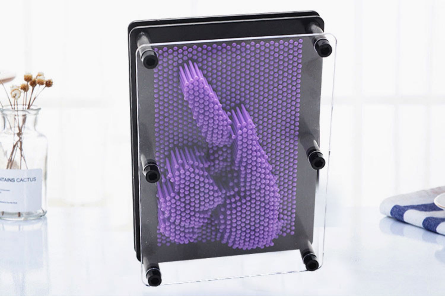 3d立体百变针画三维针雕手模印克隆魔术儿童创意礼物益智解压玩具真