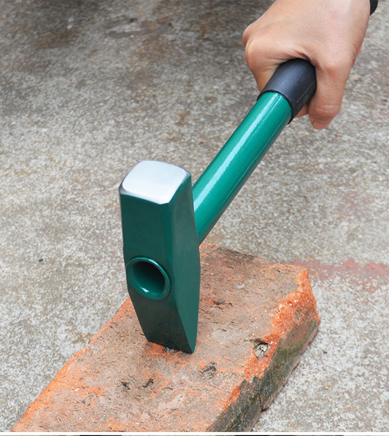 敬平钢管柄钳工锤 电工锤 电焊锤敲渣焊渣锤子 扁头线槽鸭嘴锤 敲锈锤