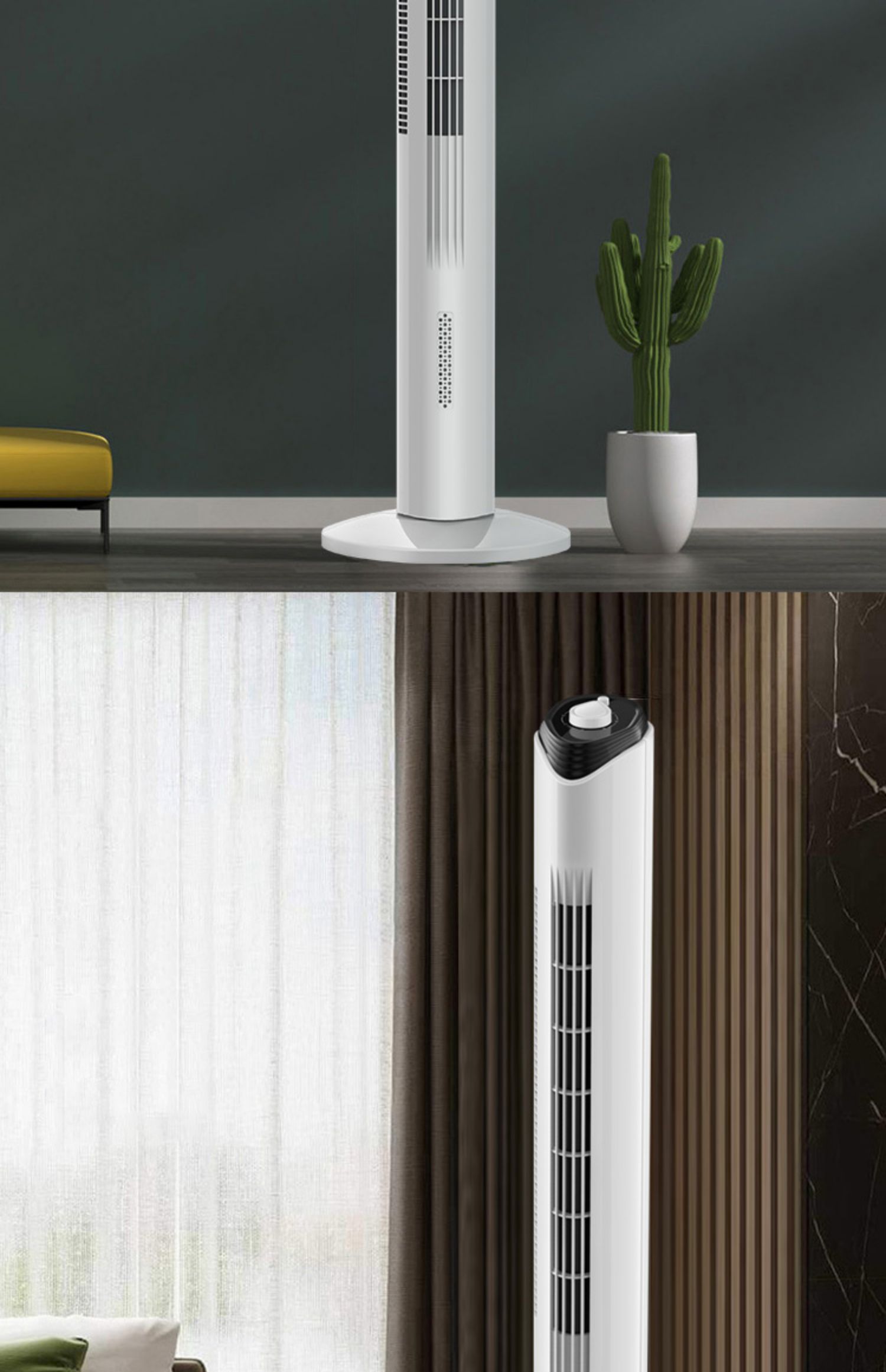 加高遥控款-3米线 容声电风扇家用塔扇落地扇摇头无叶塔式立式宿舍