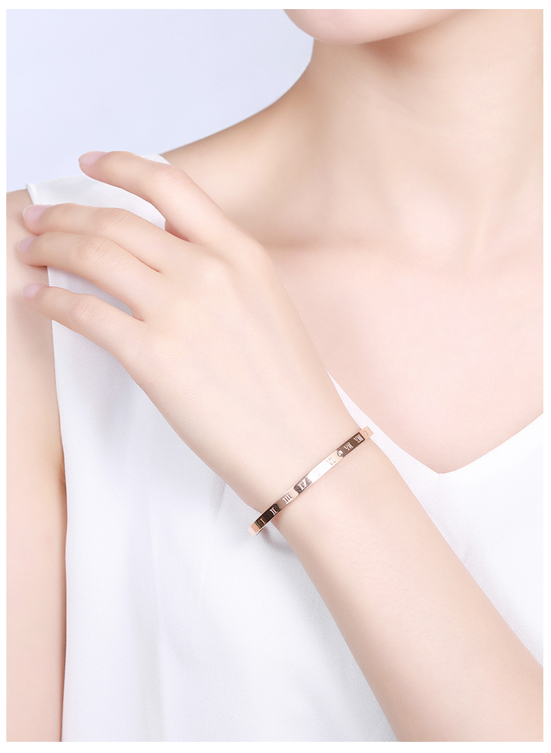 佐卡伊timelove时光恋人男女同款罗马时光钻石手镯z002421z00255