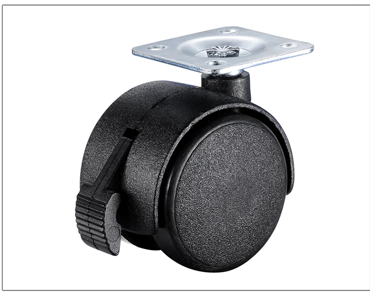 15寸4个不带刹车轮子万向轮手推车静音脚轮茶几婴儿床轱辘脚办公椅