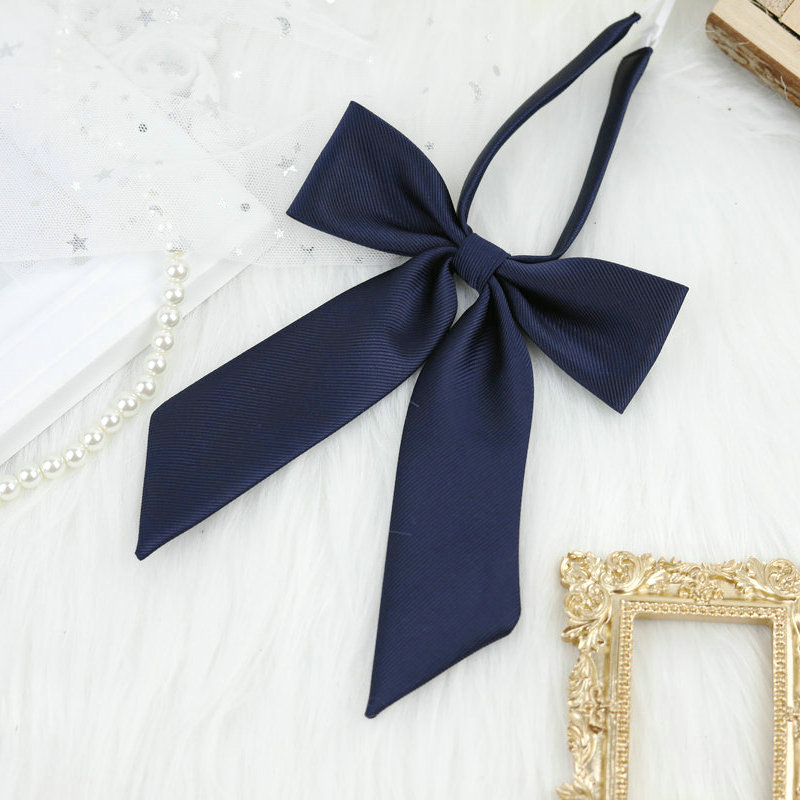 new lake纯色jk领结小长柄日系学院风制服配饰蝴蝶结羽根领带