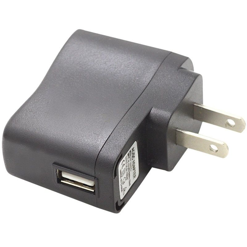 mp3通用usb老款5v500ma录音机音箱充电器 黑色5v500ma充电头【带灯】
