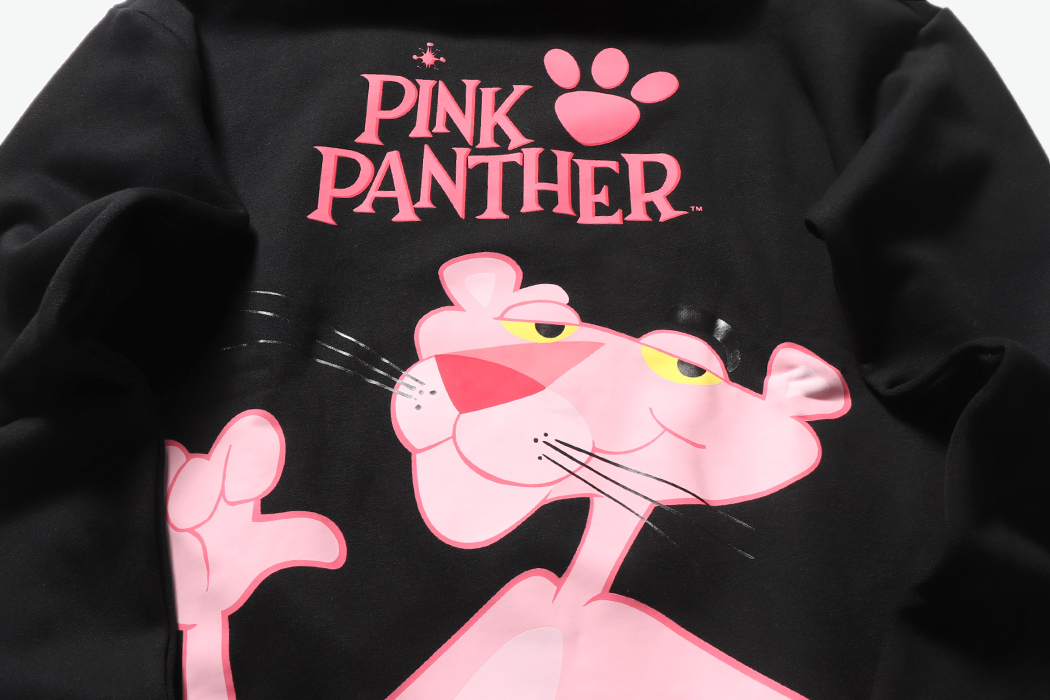 funxpinkpanther粉红豹印花连帽卫衣