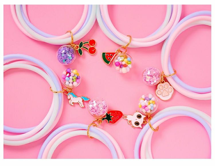 韩版可爱驱蚊手环小仙女吊坠防蚊头绳儿童闺蜜夏季户外防水手链笑脸一