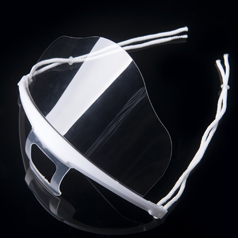 康羽3222cm隔离防飞沫用一次性防护面罩透明10个装