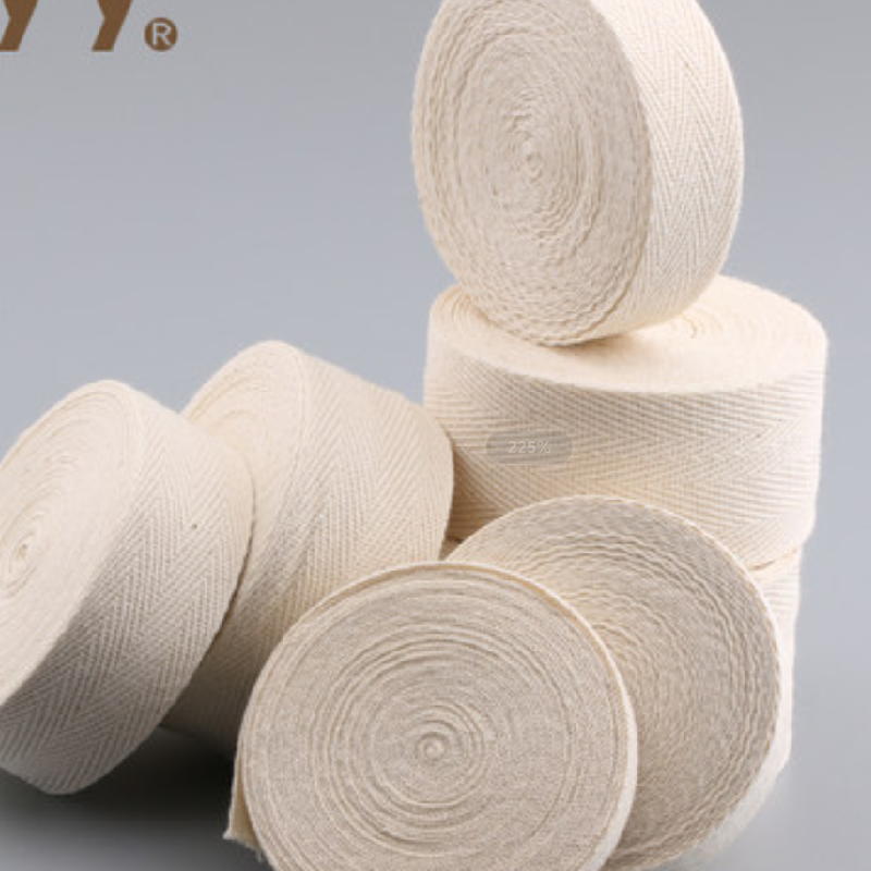 白布条收边绑腿密封绑绳带子系绳全棉材料扁带布带棉0422m卷