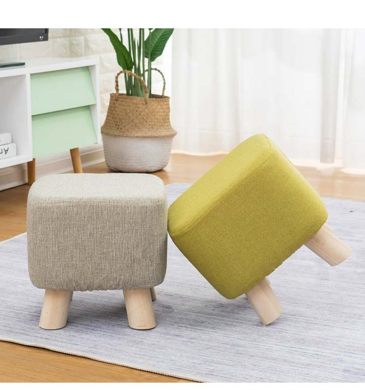 家用布艺矮凳可爱板凳创意家居小凳子客厅茶几凳沙发凳家用成人换鞋凳