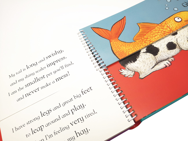 【诺森正版】英文原版 flip flap pets 小手味翻翻书 螺旋装帧 纸板