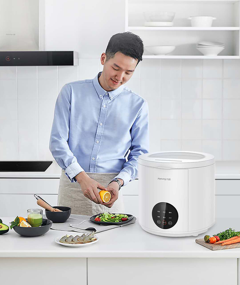 九阳joyoung洗菜机循环水泵扰流清洗一键排水不费力果蔬清洗机蔬菜机