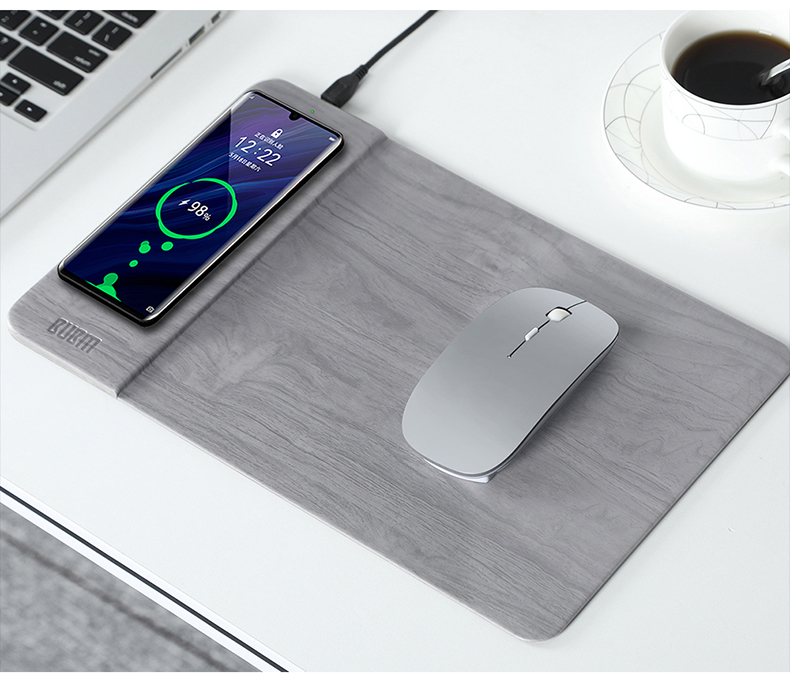 无线充电鼠标垫男女华为苹果手机快充鼠标垫电脑周边游戏电竟滑鼠垫