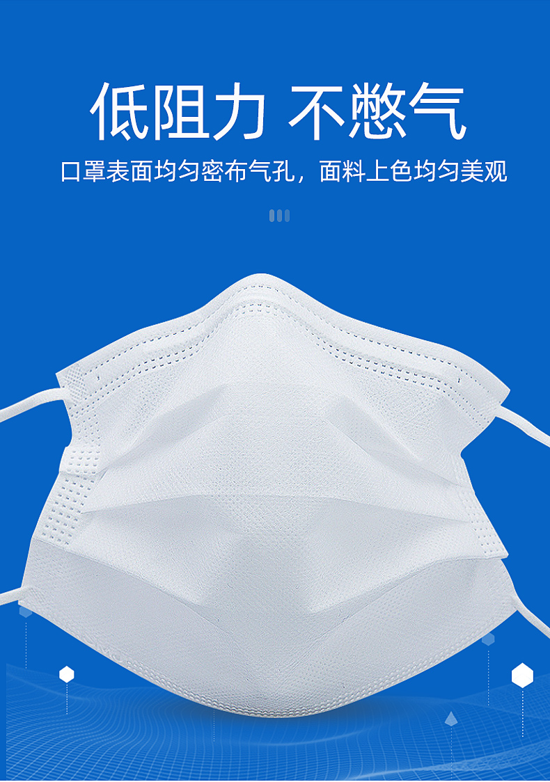 5盒装库存现发恒迪医用普通口罩b型10只装一次性口罩医用口罩含熔喷布