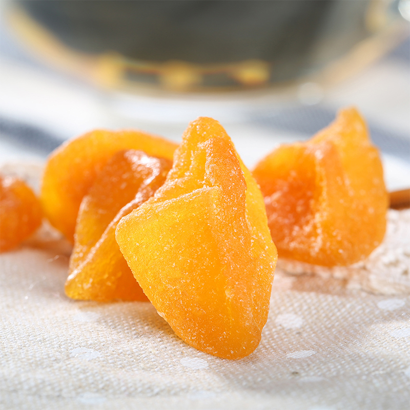 洽洽黄桃干100g恰恰桃子干蜜饯果脯黄桃片水果干休闲零食小吃黄桃干