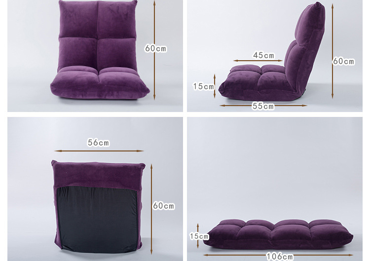 日式阳台加厚懒人小沙发飘窗榻榻米可爱女孩单人床上靠背电脑座椅定制