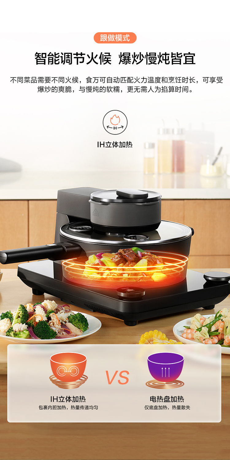 tineco添可智能料理机食万30多功能炒菜锅自动烹饪锅