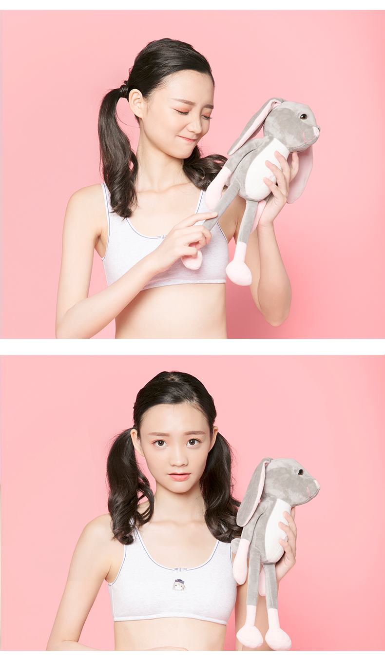 少女内衣无钢圈发育期高中初中女学生文胸棉薄款小背心卓思哲胸罩