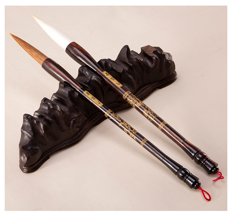 六品堂狼毫毛笔套装专业礼盒兼毫羊毫湖笔成人书法国画山水画用笔初学