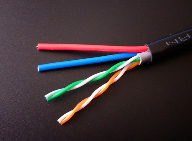 定做 室外网线带电源线 4芯8芯网线电源综合一体线网络监控综合线