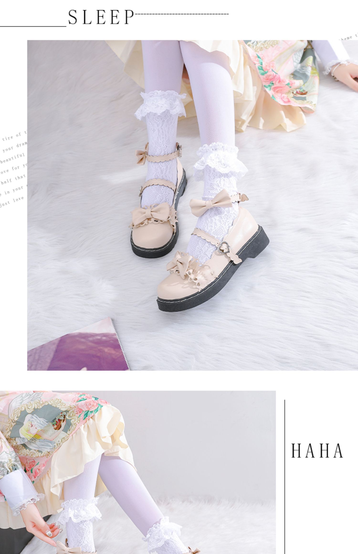 鞋洛丽塔娃娃鞋jk女lolita马丁靴日系时尚可爱软妹鞋子萝莉小皮鞋升级