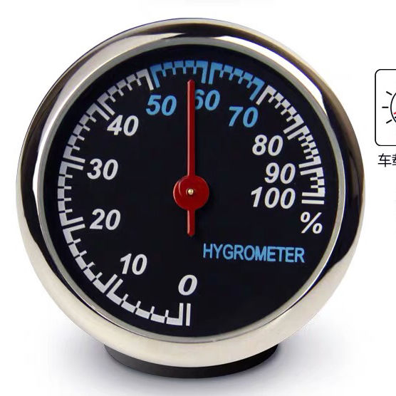 车载温度计车载时钟汽车电子表车用湿度计石英钟表耐高温低温温度计