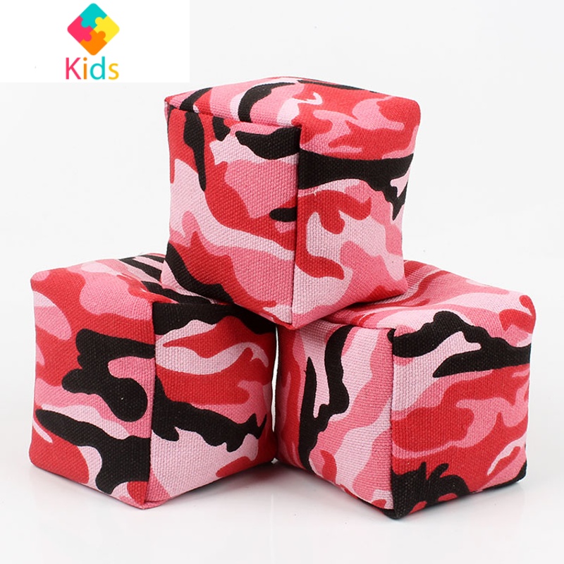 真智力运动户外玩具s67810 迷彩儿童小沙包幼儿园传统手工小学生荞麦