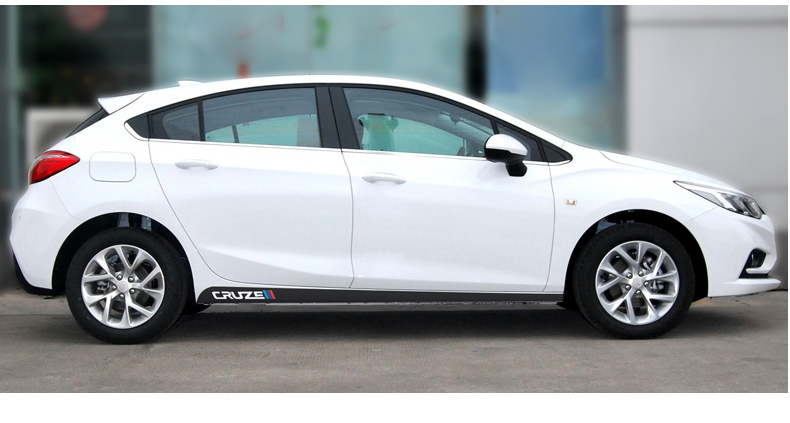 耐泽汽车贴纸科鲁兹侧裙贴纸 适用适用于09-18款雪佛兰科鲁兹侧裙贴纸