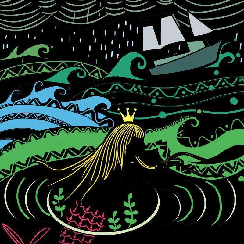 七彩童话刮刮画小美人鱼9787549339266江西高校出版社李萍