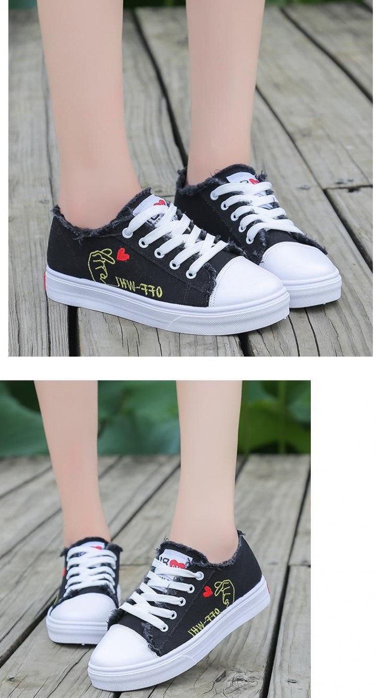 枫述春夏秋少女女孩帆布鞋10岁初中学生11运动板鞋12平底休闲布鞋女