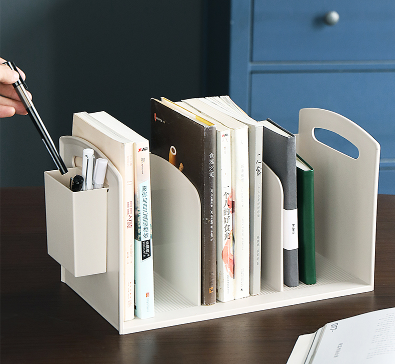 苏宁放心购桌面简易书立学生用桌上置物书架高中生书本文件书靠收纳