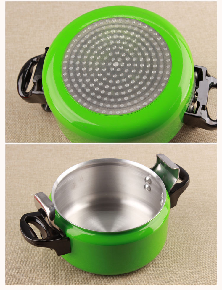 迷你小高压锅小压力锅压锅菜压锅小型高压锅18cm压力锅电磁炉适用