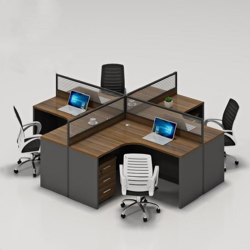 心业十字屏风办公桌xy-bpf6玻璃屏风办公桌 此产品单件不出售批量请