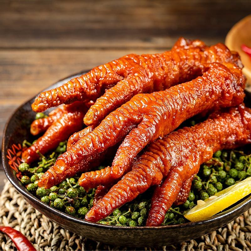 《王小卤虎皮凤爪五香鸡爪子即食熟食品休闲小吃卤味零食200g 1个试吃