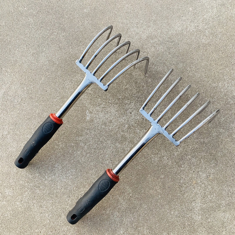 不锈钢五齿耙子不锈钢赶海神器挖蛤蜊耙子挖蛏子蚬子神器海蛎子钩沙滩